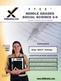 Cover: FTCE Middle Grades Social Science 5-9 Teacher Certification Test Prep Study Guide - XAMONLINE.COM