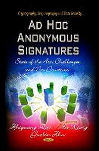 Enlarge image Cover: Ad Hoc Anonymous Signatures - Nova Science Publishers Inc