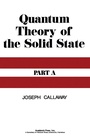Cover: Quantum Theory of the Solid State A - Academic Press