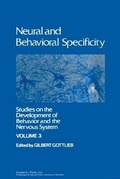 Cover: Neural and Behavioral Specificity - Academic Press