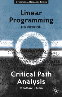 Enlarge image Cover: Critical Path Analysis and Linear Programming - Red Globe Press
