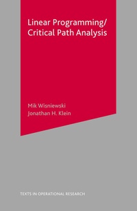 Enlarge image Cover: Critical Path Analysis and Linear Programming - Red Globe Press