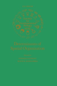 Enlarge image Cover: Determinants of Spatial Organization - Academic Press