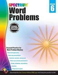 Enlarge image Cover: Word Problems, Grade 6 - Spectrum