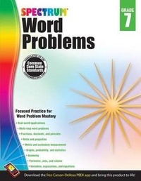 Enlarge image Cover: Word Problems, Grade 7 - Spectrum