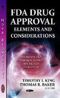 Enlarge image Cover: FDA Drug Approval - Nova Science Publishers Inc