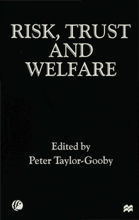 Abbildung von: Risk, Trust and Welfare - Palgrave Macmillan