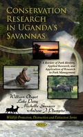 Cover: Conservation Research in Uganda's Savannas - Nova Science Publishers Inc