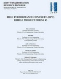 Cover: High Performance Concrete (HPC) Bridge Project for Sr 43 - Purdue University Press