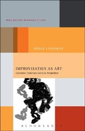 Cover: Improvisation as Art - Bloomsbury Academic USA