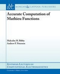 Enlarge image Cover: Accurate Computation of Mathieu Functions - Morgan and Claypool Life Sciences