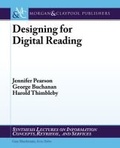 Cover: Designing for Digital Reading - Morgan and Claypool Life Sciences