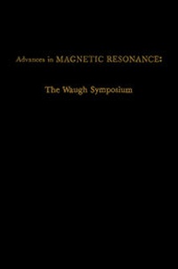 Abbildung von: Advances in Magnetic Resonance - Academic Press