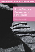 Cover: Human Resource Management in Service Work - Red Globe Press