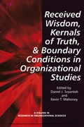 Cover: Received Wisdom, Kernels of Truth, and Boundary - Information Age Publishing