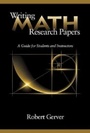 Cover: Writing Math Research Papers - Information Age Publishing