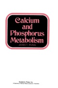 Cover: Calcium And Phosphorus Metabolism - Academic Press