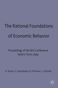 Enlarge image Cover: The Rational Foundations of Economic Behaviour - Palgrave Macmillan