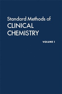 Enlarge image Cover: Standard Methods of Clinical Chemistry - Academic Press