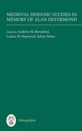 Cover: Medieval Hispanic Studies in Memory of Alan Deyermond - Tamesis Books