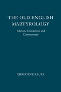 Cover: The <I>Old English Martyrology</I> - De Gruyter