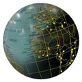 Cover: Glow in the dark day/night inflatable globe - Map Studio