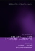 Cover: The Settlement of International Disputes - Hart Publishing
