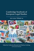 Cover: Cambridge Yearbook of European Legal Studies, Vol 14 2011-2012 - Hart Publishing