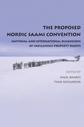 Cover: The Proposed Nordic Saami Convention - Hart Publishing