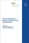 Cover: The Involvement of EU Law in Private Law Relationships - Hart Publishing