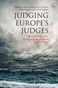 Cover: Judging Europe's Judges - Hart Publishing