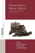 Cover: Weimar Publics/Weimar Subjects - Berghahn Books