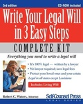 Cover: Write Your Legal Will in 3 Easy Steps - Self-Counsel Press