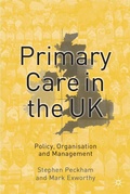 Cover: Primary Care in the UK - Red Globe Press