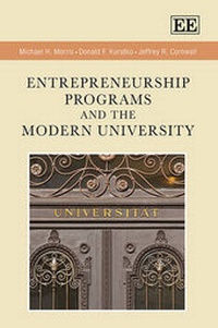 Enlarge image Cover: Entrepreneurship Programs and the Modern University - Edward Elgar Publishing