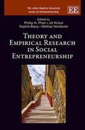 Cover: Theory and Empirical Research in Social Entrepreneurship - Edward Elgar Publishing