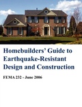 Cover: Homebuilders' Guide to Earthquake-Resistant Design and Construction (Fema 232 - June 2006) - www.Militarybookshop.Co.UK