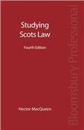 Cover: Studying Scots Law - Bloomsbury Professional