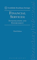 Cover: Financial Services: Investigations and Enforcement - Bloomsbury Professional