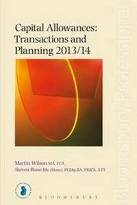 Enlarge image Cover: Capital Allowances: Transactions and Planning 2013/14 - Bloomsbury Professional