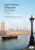 Cover: Legal Practice Companion 2013/14 2013/14 - Bloomsbury Professional