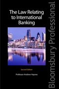 Cover: The Law Relating to International Banking - Bloomsbury Professional