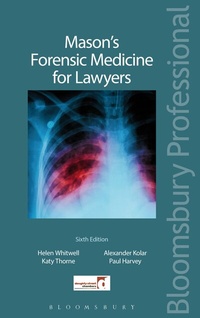 Abbildung von: Mason's Forensic Medicine for Lawyers - Bloomsbury Professional