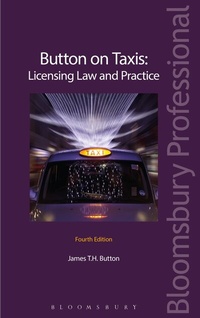 Abbildung von: Button on Taxis: Licensing Law and Practice - Bloomsbury Professional