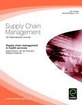 Cover: Supply Chain Management in Health Services - Emerald Group Publishing Ltd