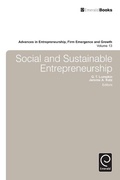 Cover: Social and Sustainable Entrepreneurship - Emerald Publishing Limited