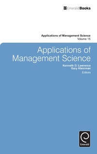 Enlarge image Cover: Applications of Management Science - Emerald Publishing Limited