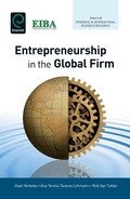 Cover: Entrepreneurship in the Global Firm - Emerald Publishing Limited