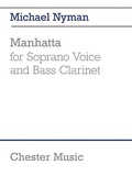 Cover: Manhatta (for Soprano Voice and Bass Clarinet) - Chester Music