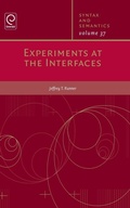 Cover: Experiments at the Interfaces - Emerald Group Publishing Limited